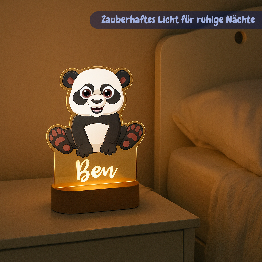 Personalisiertes Nachtlicht Panda "Bao"