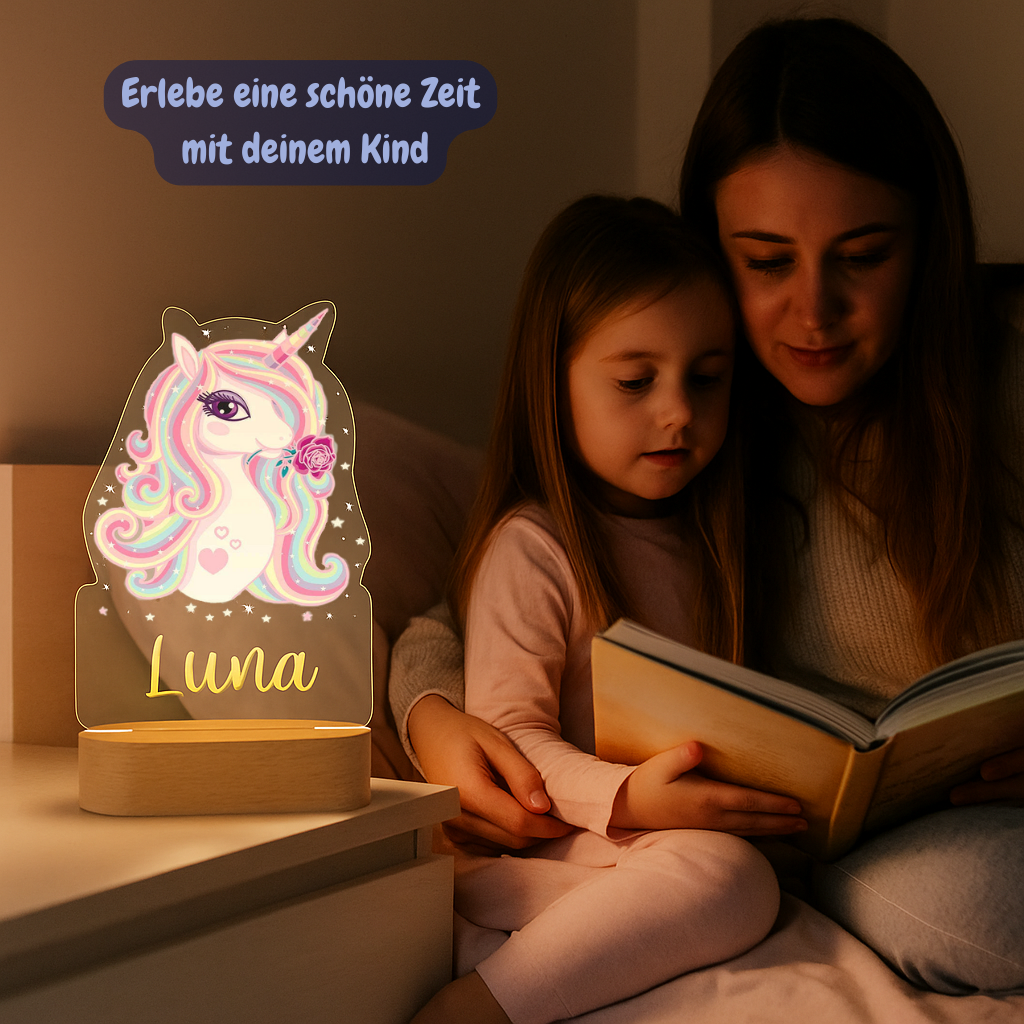 Personalisiertes Nachtlicht Einhorn "Stella"