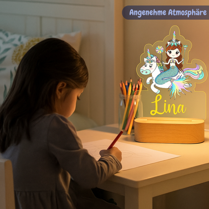 Personalisiertes Nachtlicht Einhorn "Luna"