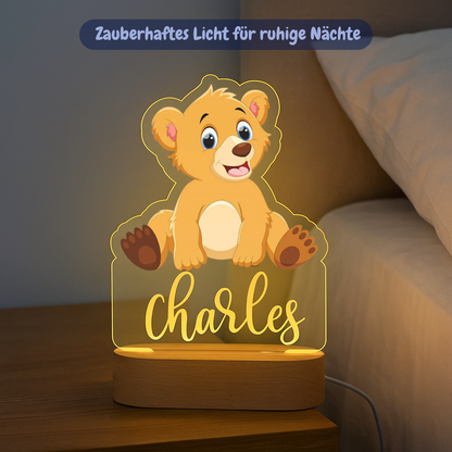 Personalisiertes Nachtlicht Bär "Bruno"