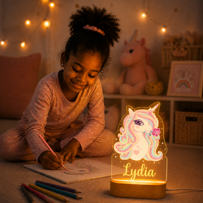 Personalisiertes Nachtlicht Einhorn "Stella"