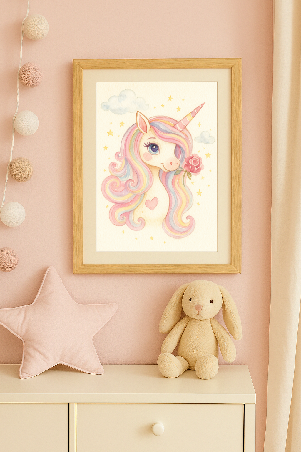 Poster Einhorn Stella
