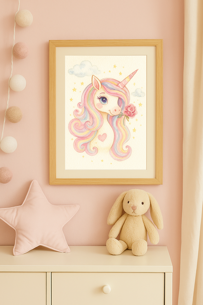 Poster Einhorn Stella