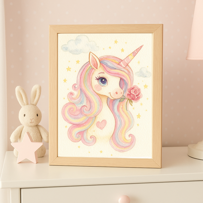Poster Einhorn Stella
