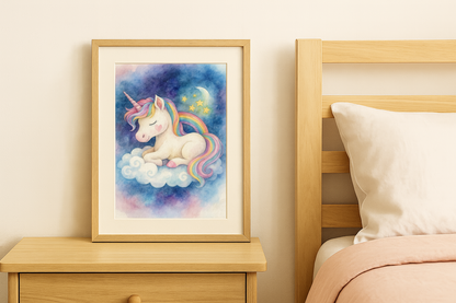 Poster Einhorn Freya