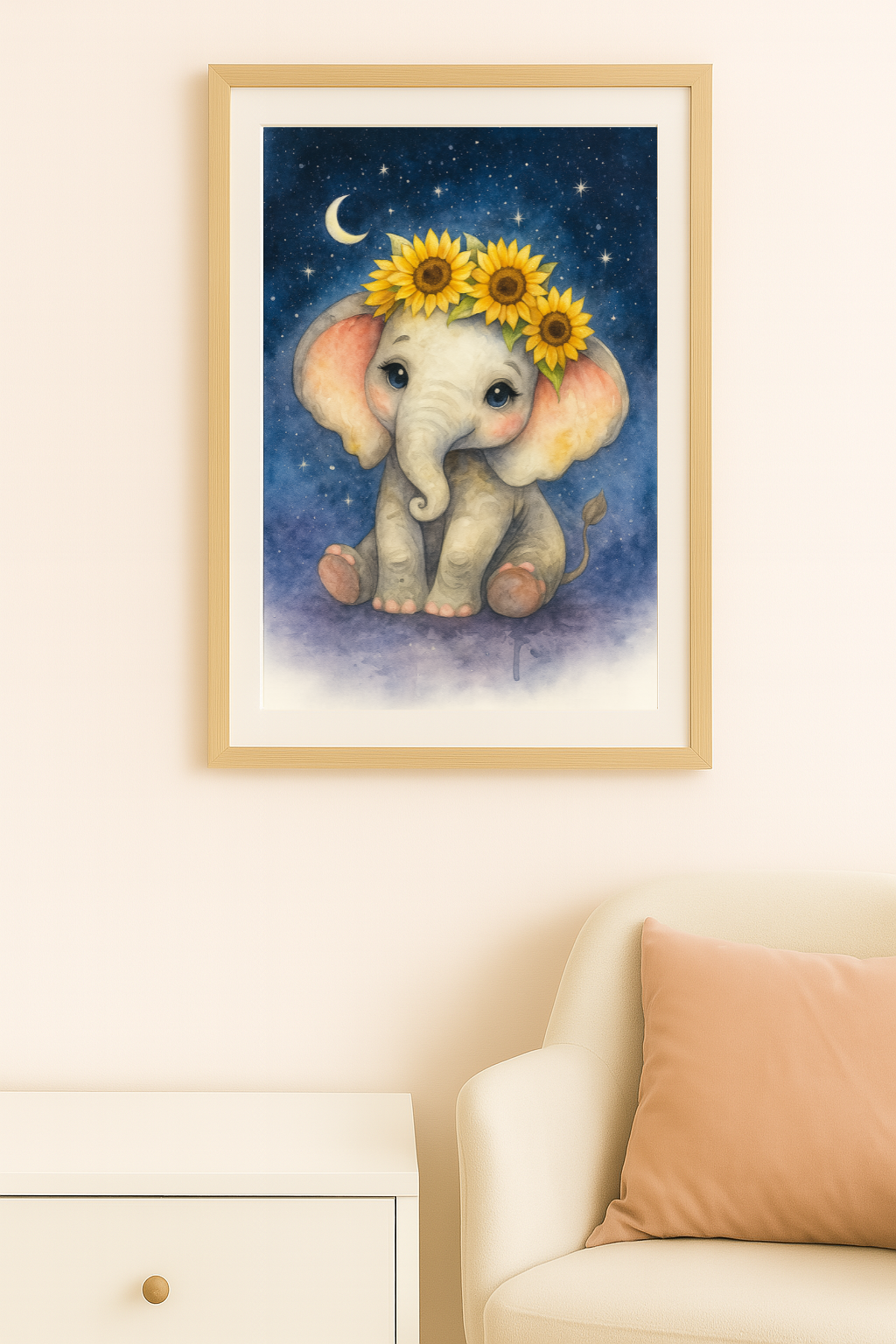 Poster Elefant Sunny