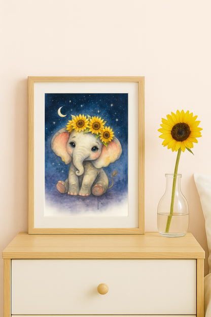 Poster Elefant Sunny