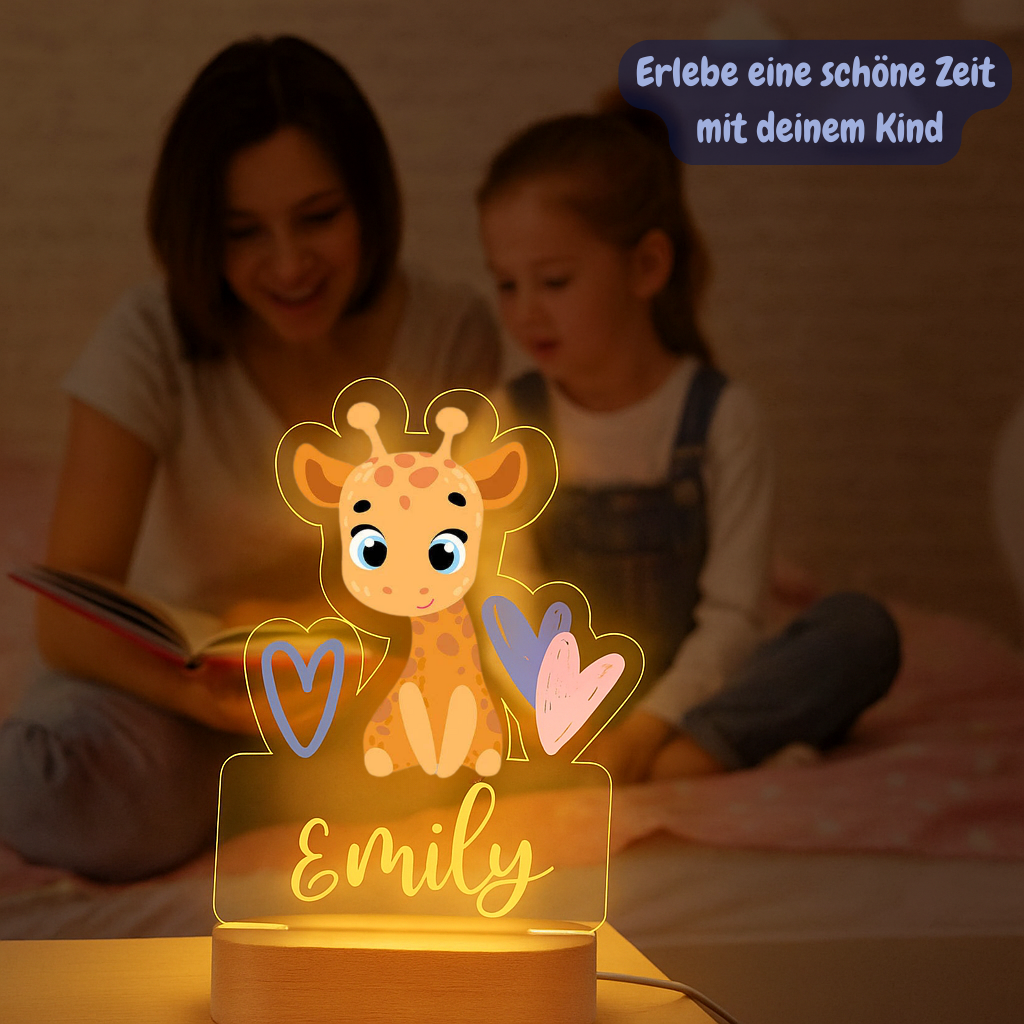 Personalisiertes Nachtlicht Giraffe"Mali"