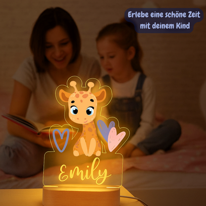 Personalisiertes Nachtlicht Giraffe"Mali"