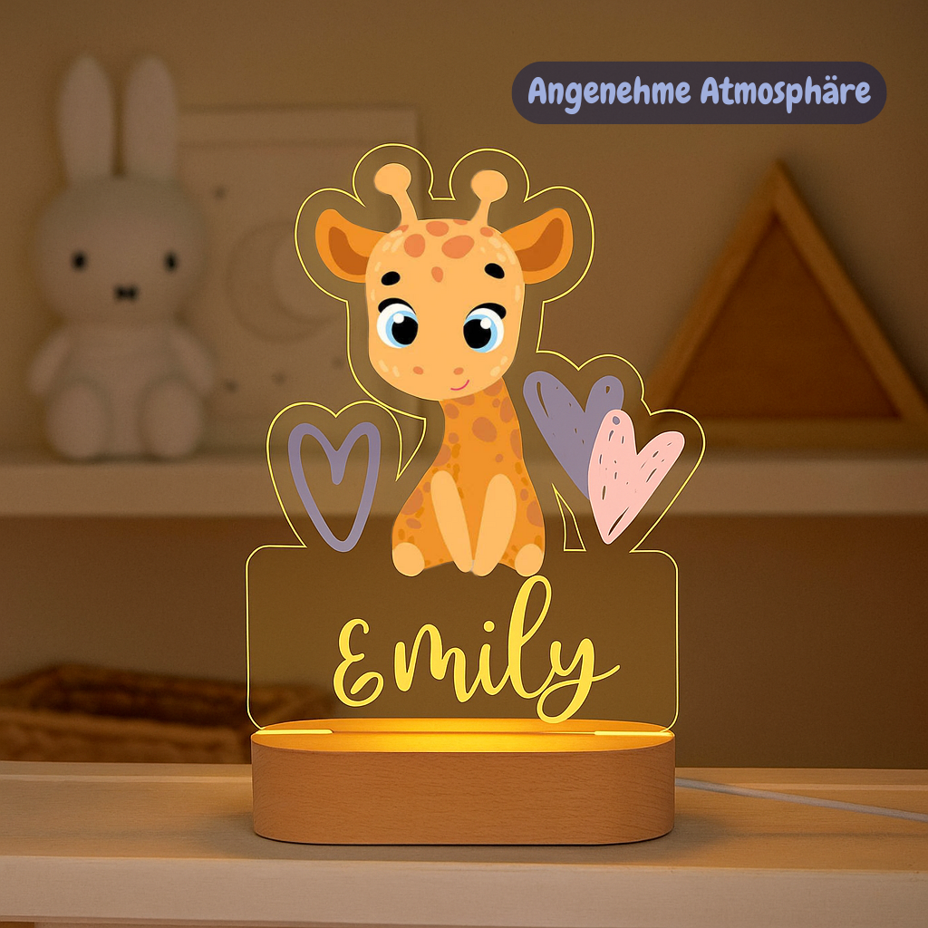 Personalisiertes Nachtlicht Giraffe"Mali"