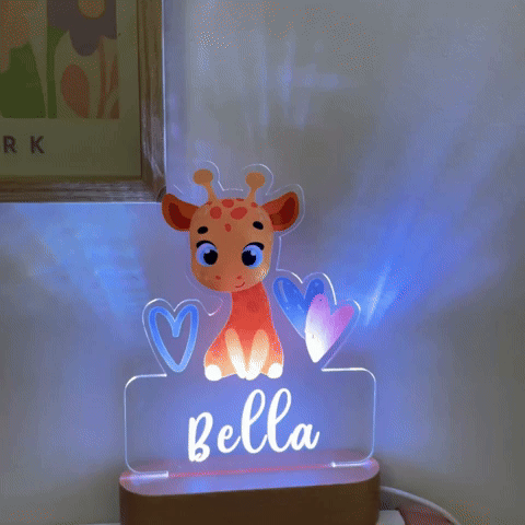Personalisiertes Nachtlicht Giraffe"Mali"