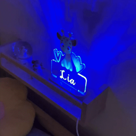 Personalisiertes Nachtlicht Giraffe"Mali"
