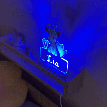 Personalisiertes Nachtlicht Giraffe"Mali"