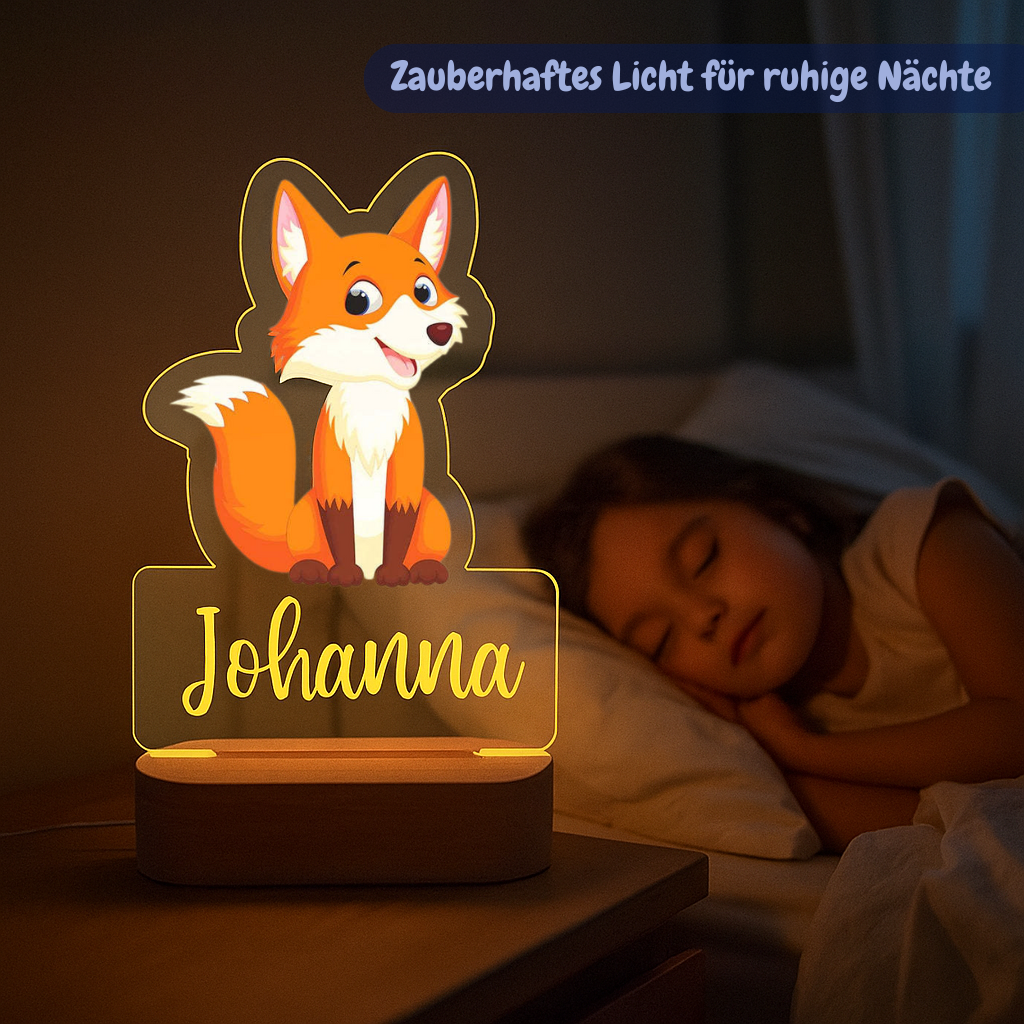 Personalisiertes Nachtlicht Fuchs "Hunter"