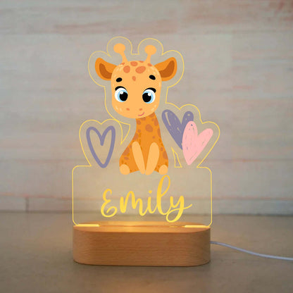 Personalisiertes Nachtlicht Giraffe"Mali"