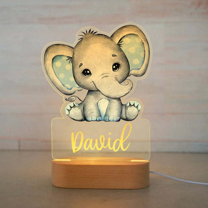 Personalisiertes Nachtlicht Elefant "Elmo"