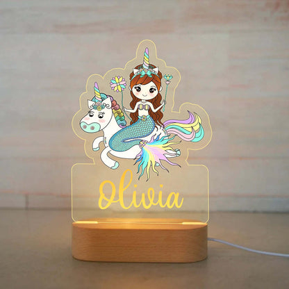 Personalisiertes Nachtlicht Einhorn "Luna"