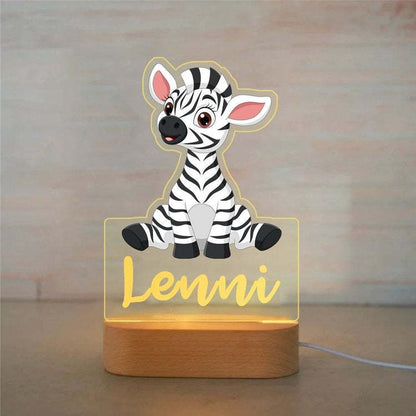 Personalisiertes Nachtlicht Zebra „Marty“