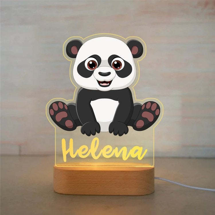 Personalisiertes Nachtlicht Panda "Bao"