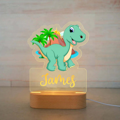 Personalisiertes Nachtlicht Dino "Rocky"