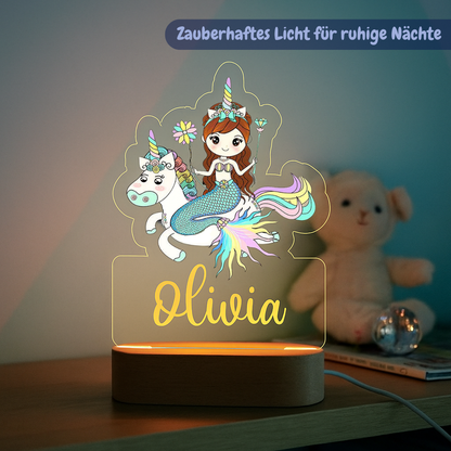 Personalisiertes Nachtlicht Einhorn "Luna"
