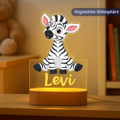 Personalisiertes Nachtlicht Zebra „Marty“